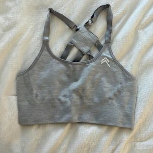 Oneractive light grey classic sports bra (no padding)